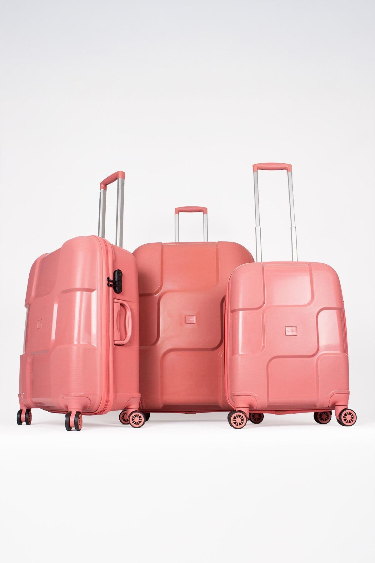 Albatros PP501 Dark Rose Valiz 3'lü Set