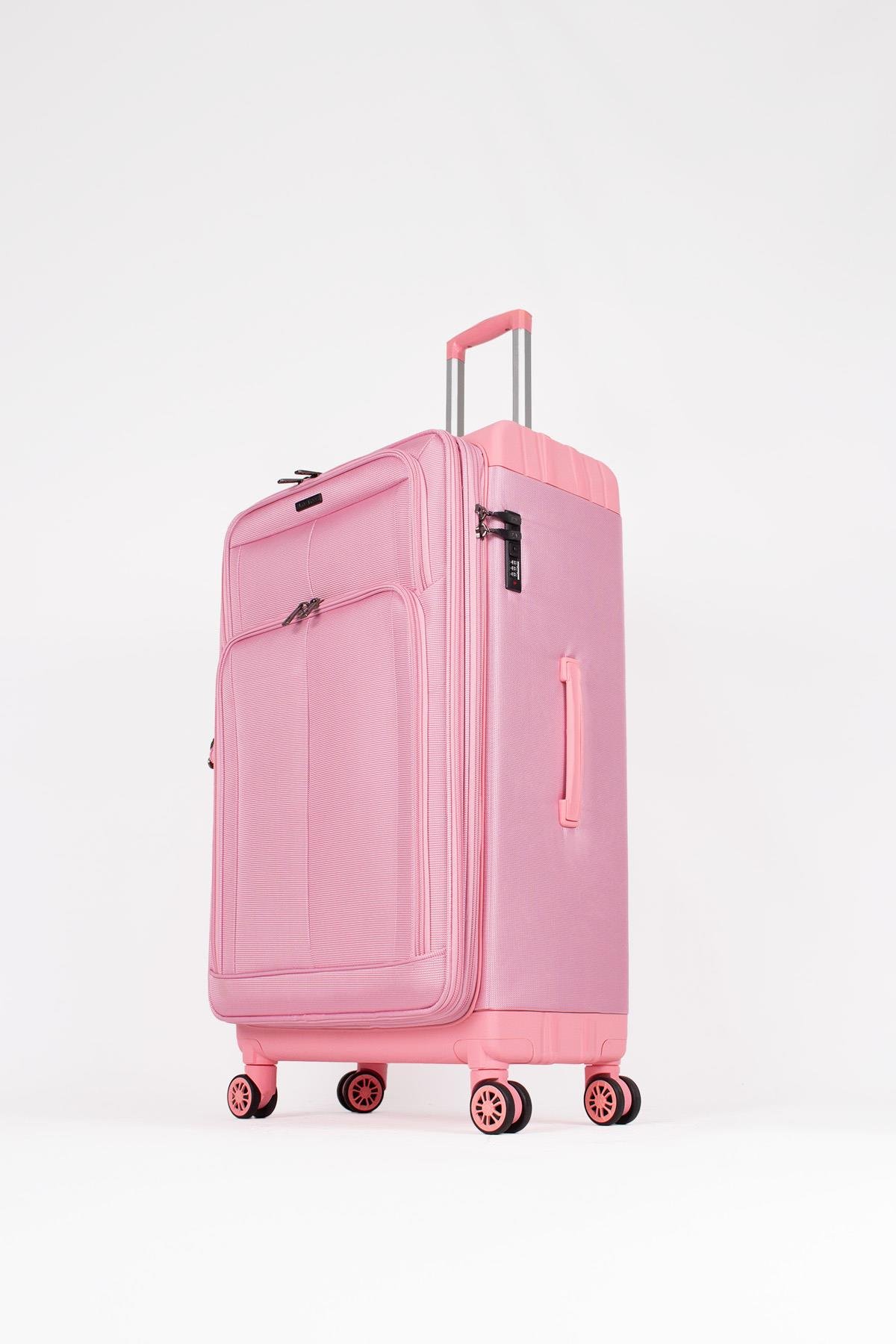 Hybrid New Pink Valiz 3'lü Set