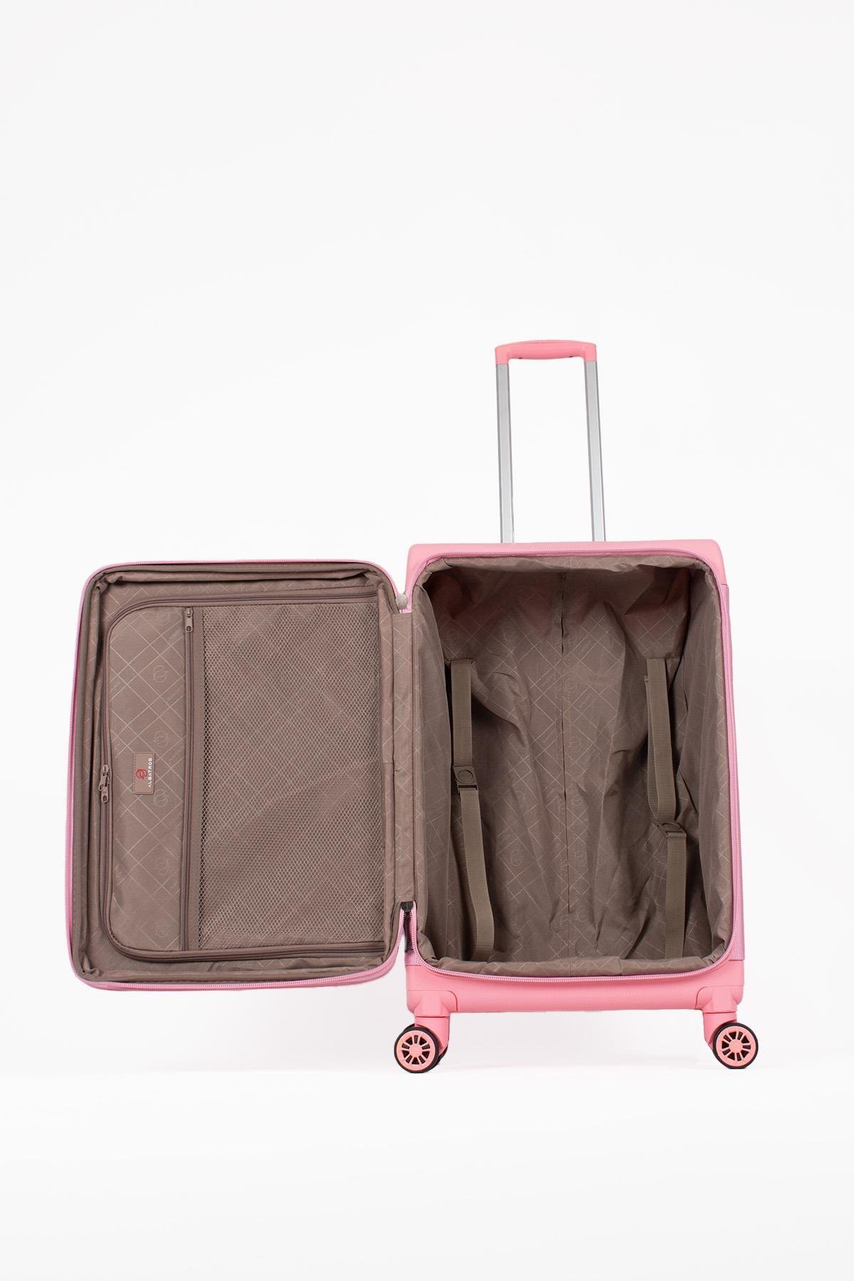 Hybrid New Pink Valiz 3'lü Set