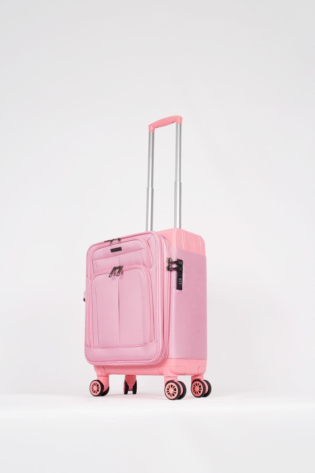 Hybrid New Pink Valiz 3'lü Set