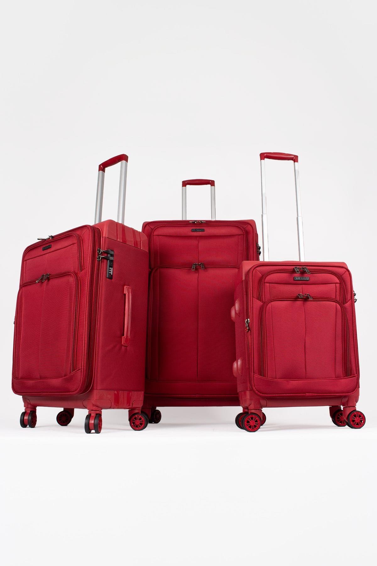 Hybrid New Red Valiz 3'lü Set