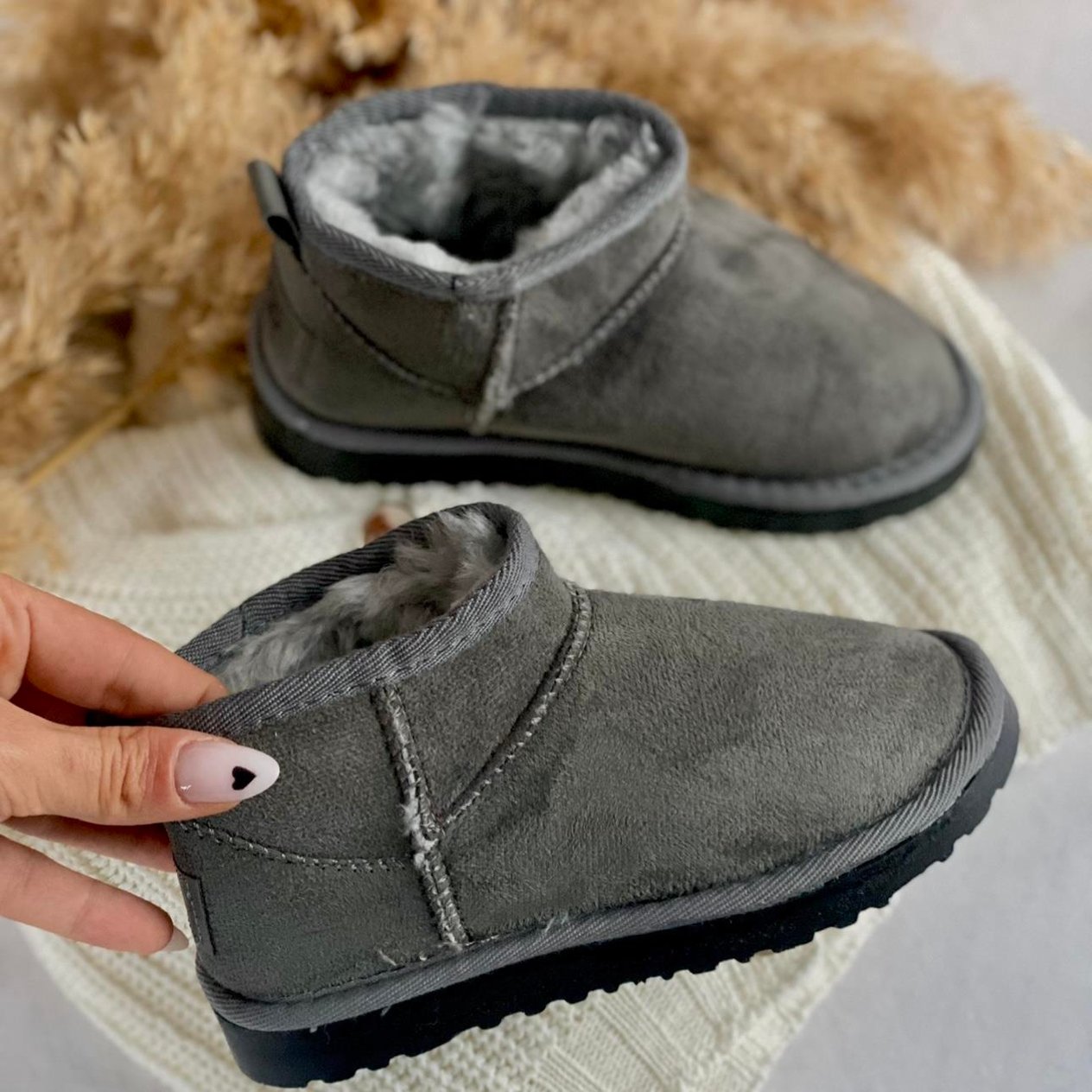 Ugg Cocuk Ultra Mini Gri