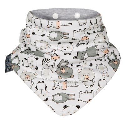 Cheeky Chompers Neckerbib İkili Fular Önlük - Panda Pals&Chewy&Co