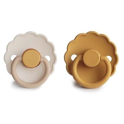 FRIGG Daisy İkili Kauçuk Emzik - Chamomile / Honey Gold