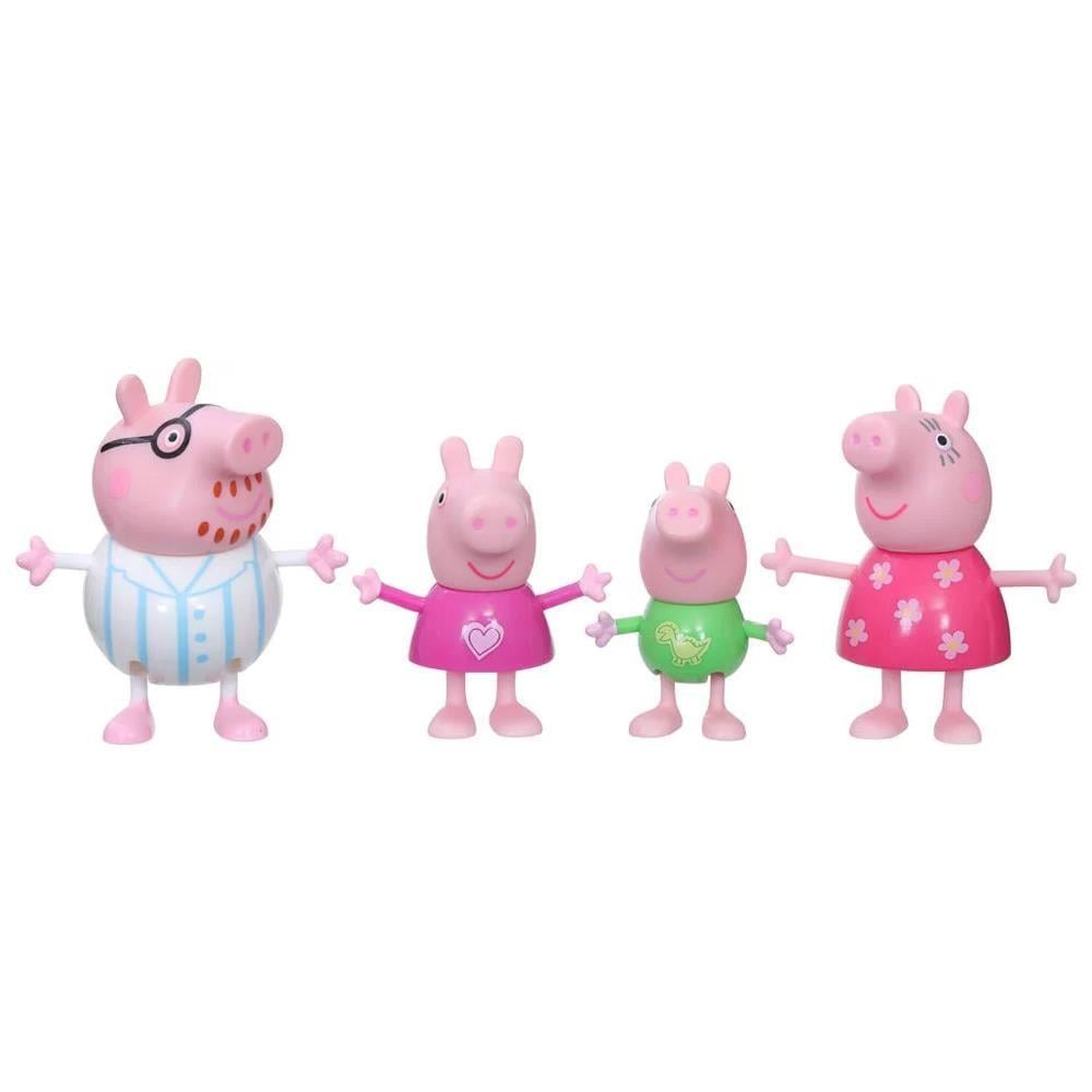 Hasbro - Peppa Pig ve Ailesi 4'lü Figür Seti - Uyku Vakti