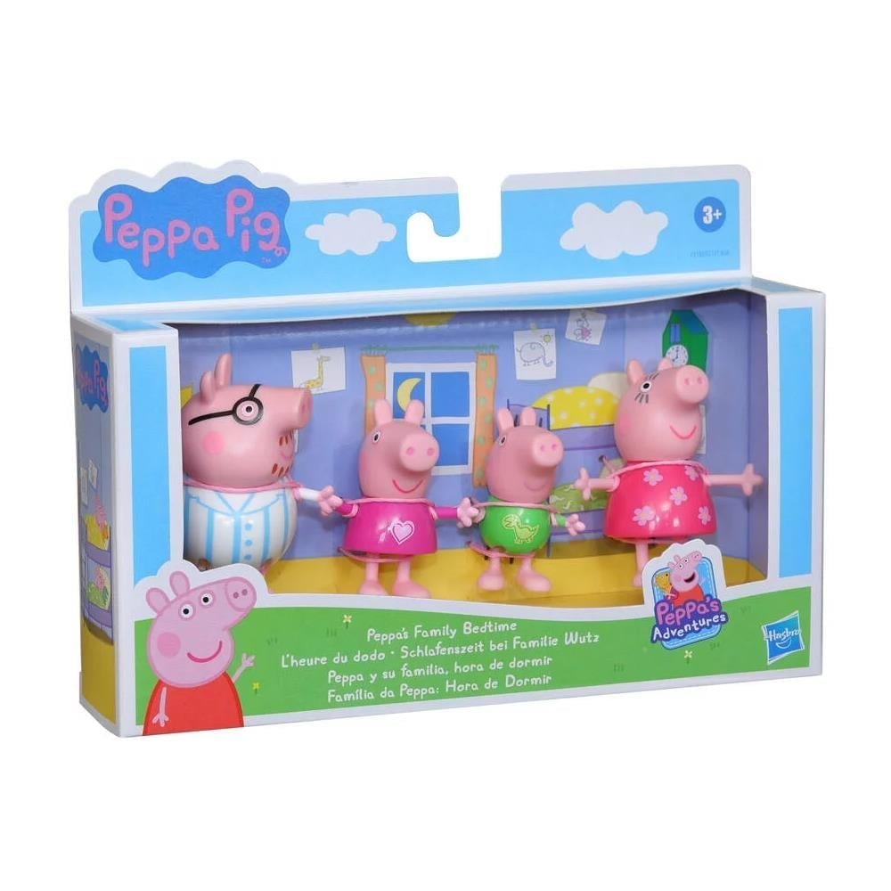 Hasbro - Peppa Pig ve Ailesi 4'lü Figür Seti - Uyku Vakti
