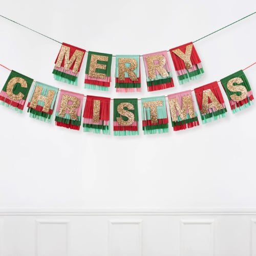 Meri Meri Asılan Süs - Merry Christmas 