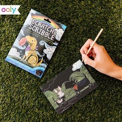 Ooly Mini Scratch & Scribble - Safari Party