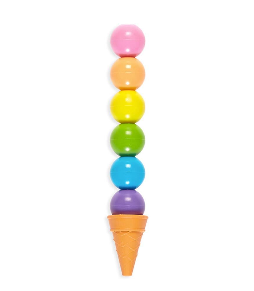 Ooly Rainbow Scoops 6 Renkli Silinebilir Mum Boya