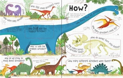 Usborne Lift-the-Flap Questions and Answers About Dinosaurs