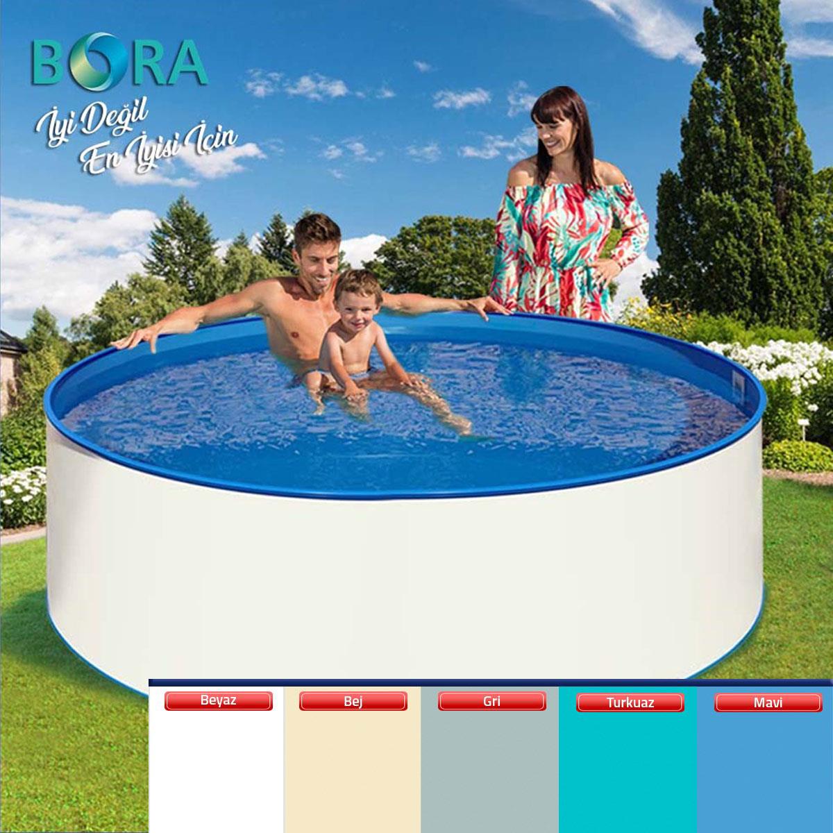 Yüzme Havuzu Bora Silver Set Zemin Üstü | Bora Havuz | Yüzme Havuzu Bora Silver Set Zemin Üstü - Havuz.com.tr
