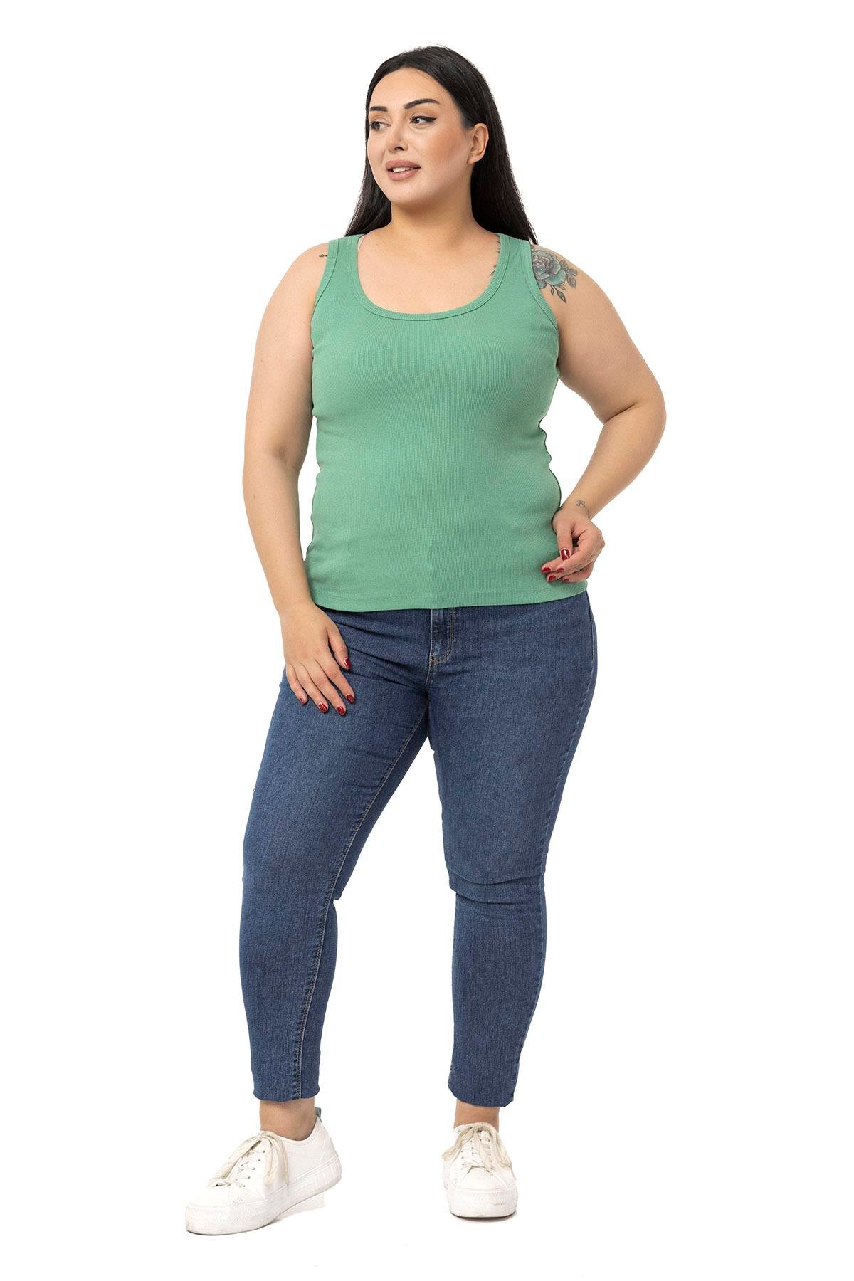 DISENTIS MODEST GENC BUYUK BEDEN FITILLI KASKORSE BODYDISENTIS MODESTBüyük Beden Askılı Fitilli Kaşkorse Yeşil Body