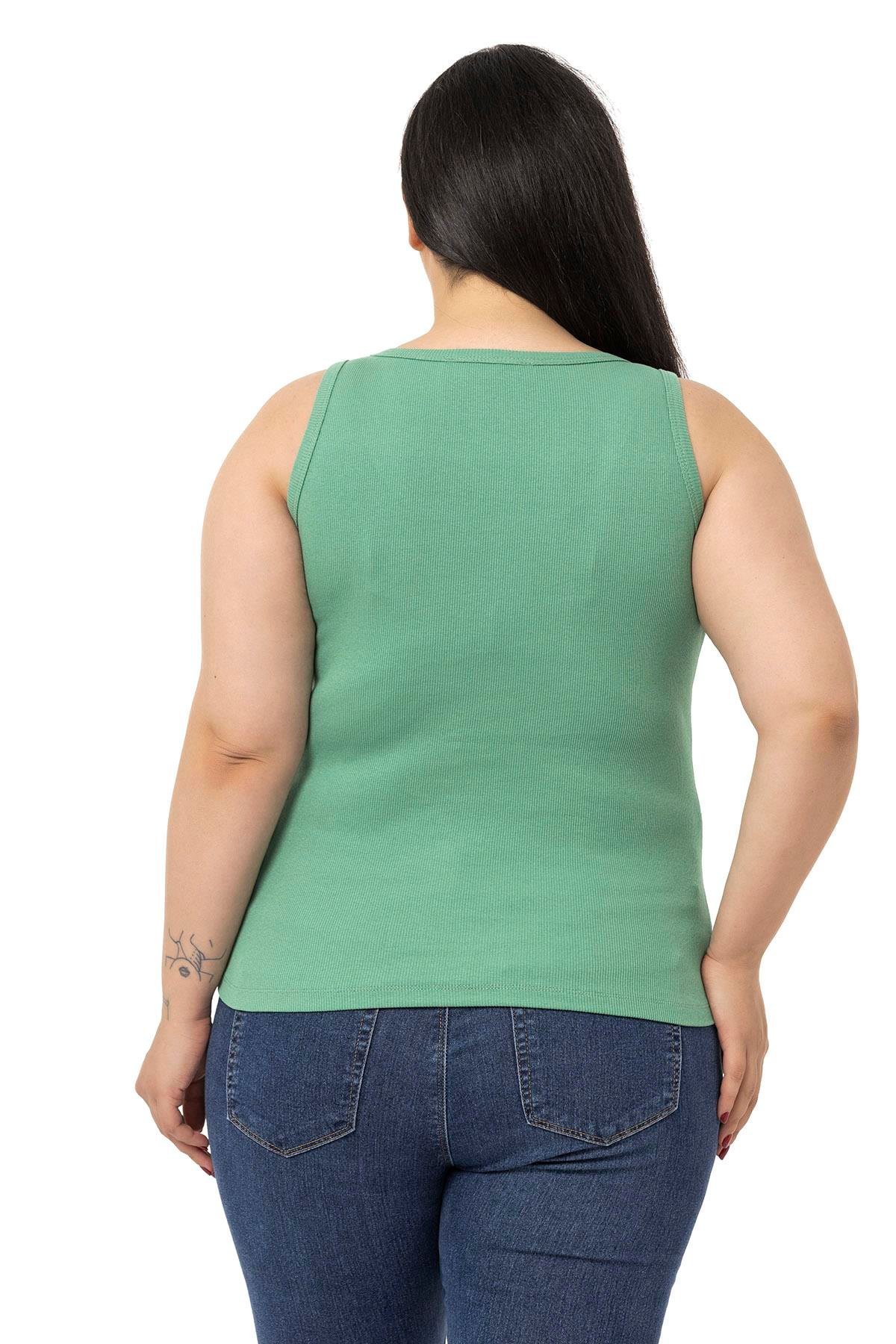 DISENTIS MODEST GENC BUYUK BEDEN FITILLI KASKORSE BODYDISENTIS MODESTBüyük Beden Askılı Fitilli Kaşkorse Yeşil Body