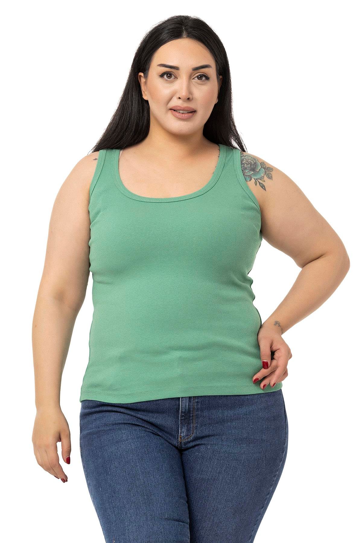 DISENTIS MODEST GENC BUYUK BEDEN FITILLI KASKORSE BODYDISENTIS MODESTBüyük Beden Askılı Fitilli Kaşkorse Yeşil Body
