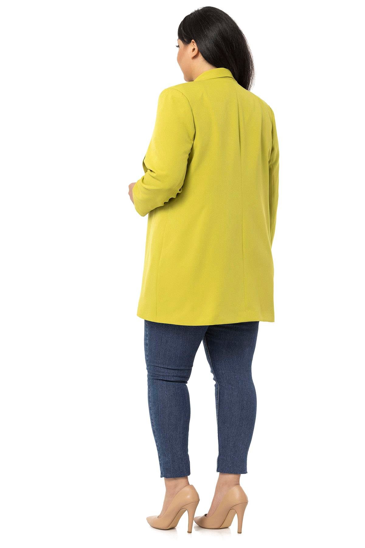 TEK KALANLARDisentis Modest Vatkalı Tek Düğme Ceket ve Straplez Body Yeşil İkili TakımDISENTIS MODESTBüyük Beden Vatkalı Tek Düğme Ceket ve Straplez Body Yeşil İkili Takım