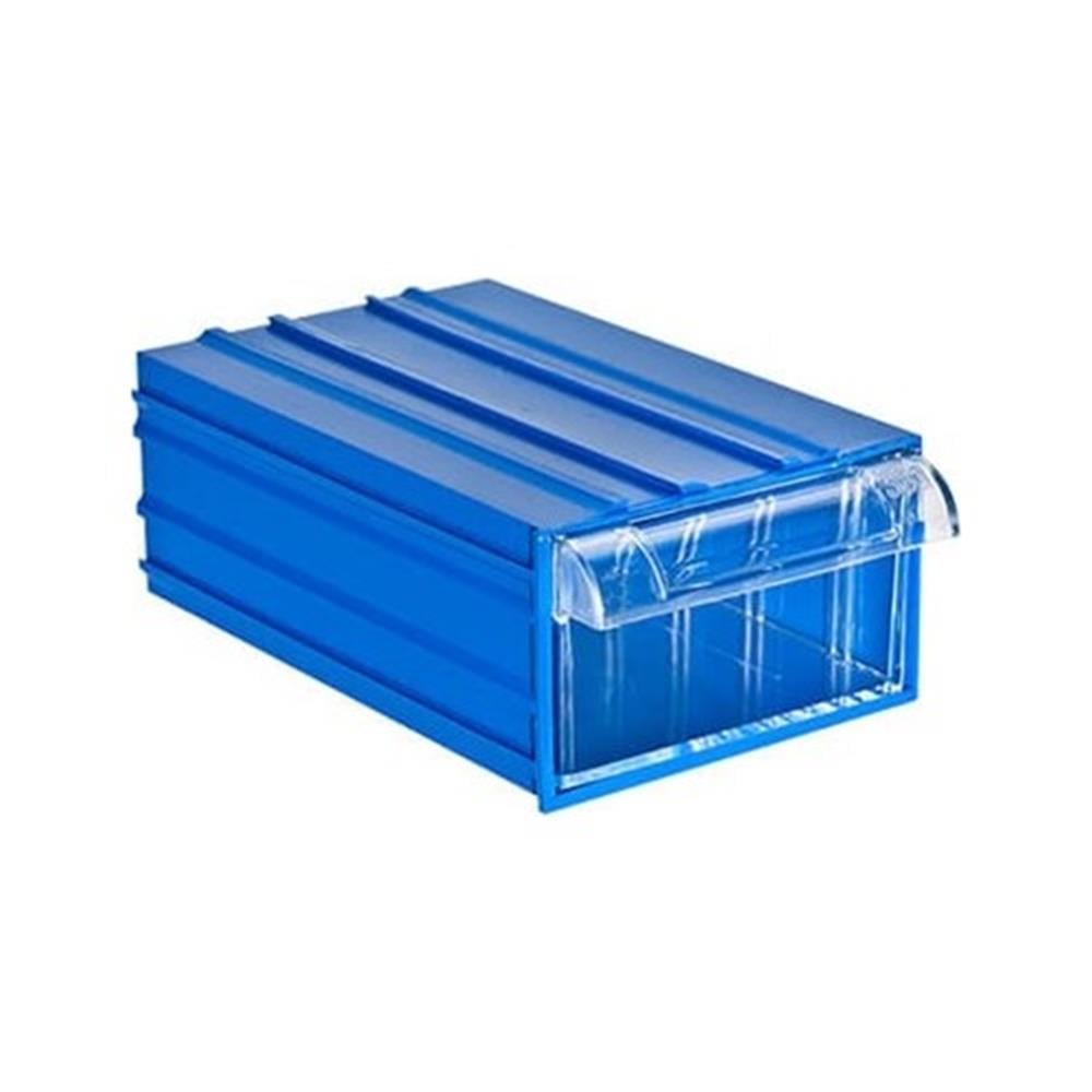 Plastik Çekmece Mavi Şeffaf 110X170X65 mm / 351