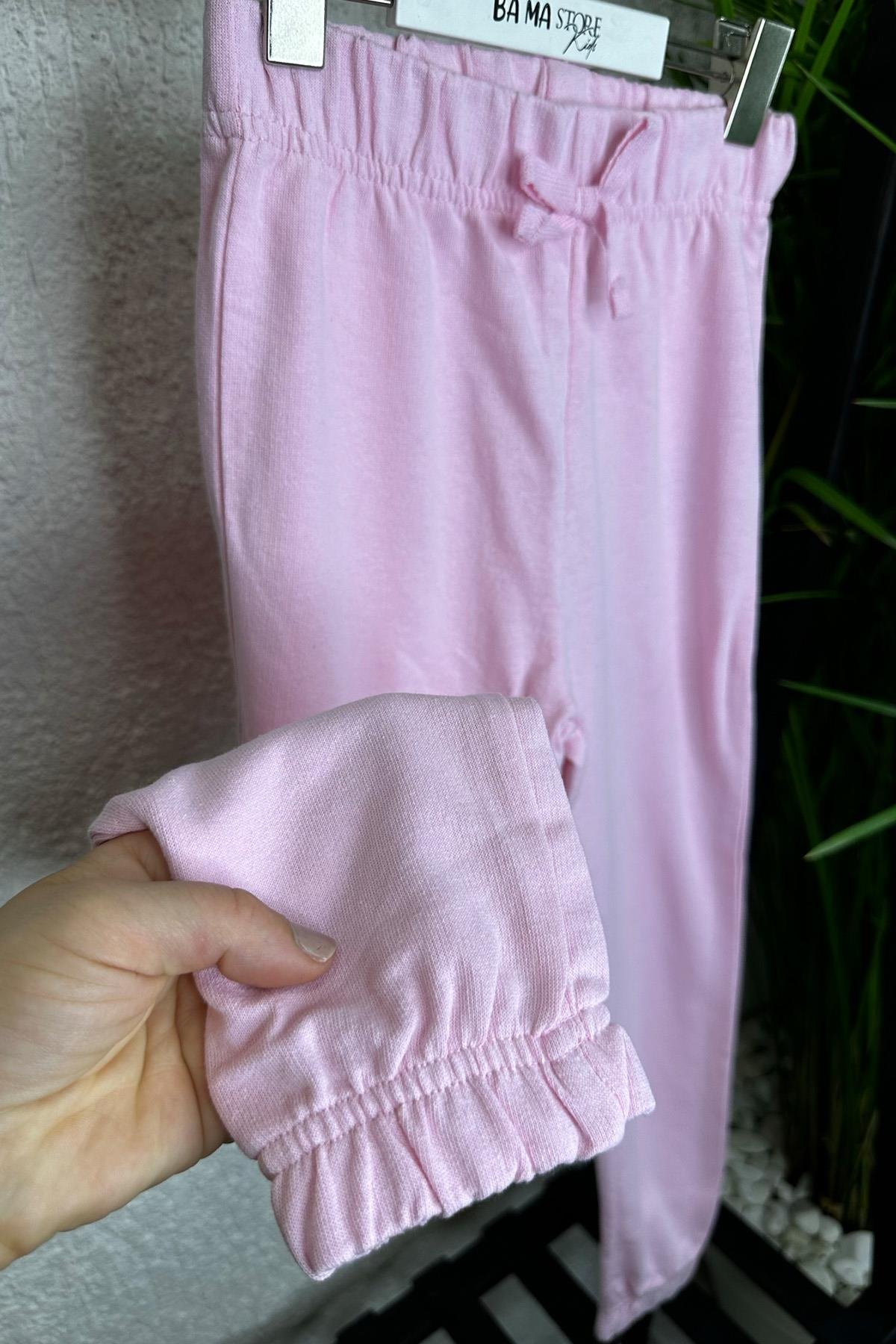 Alt Eşofman Açık Pembe