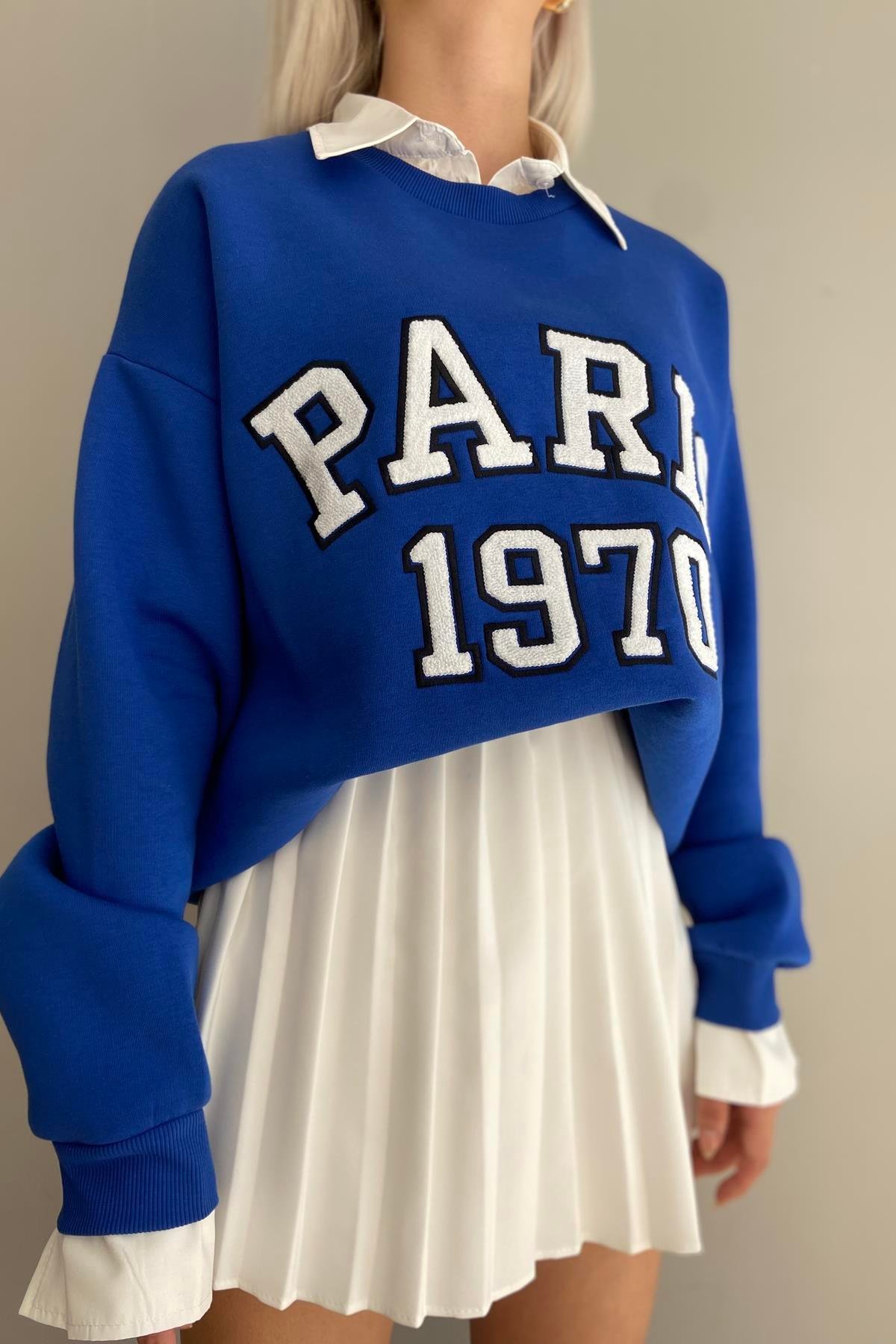 NAKIŞ DETAYLI SWEATSHIRT