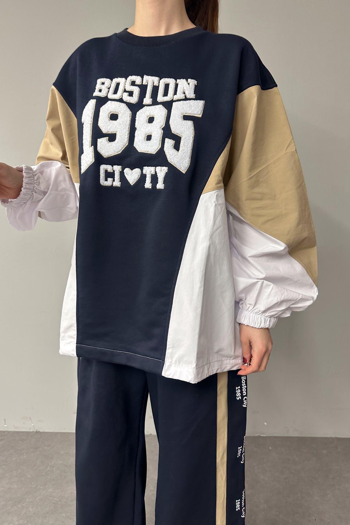 NAKIŞ DETAYLI SWEATSHIRT