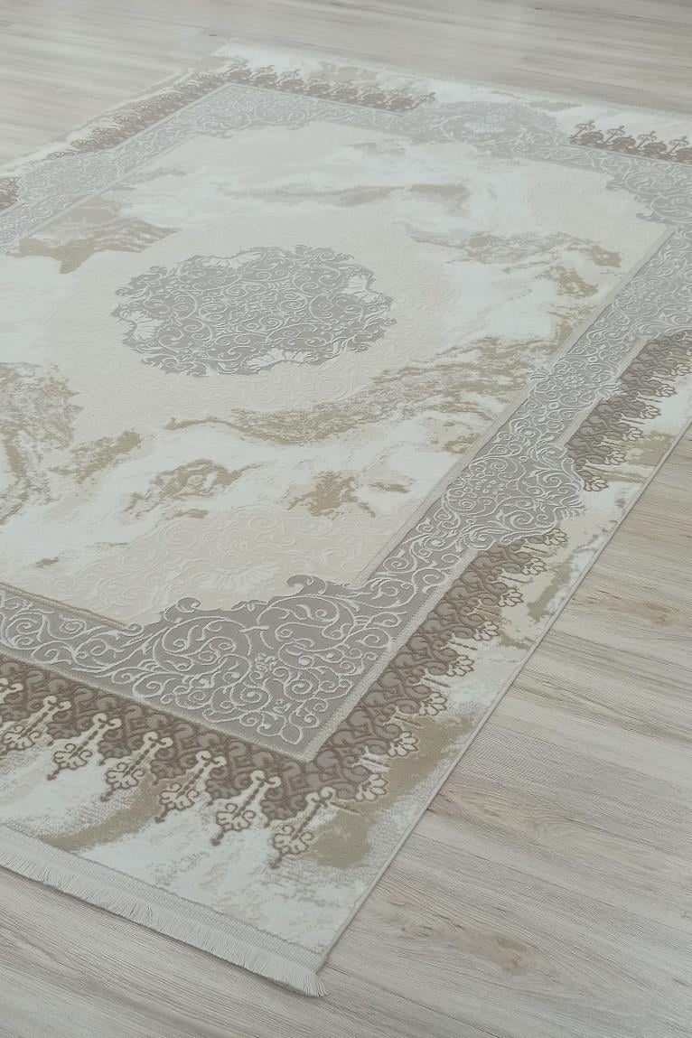 27139A VİZON EPERA VİZON KADİFEMSİ YÜZEY POLYESTER HALI 27139A VİZON E