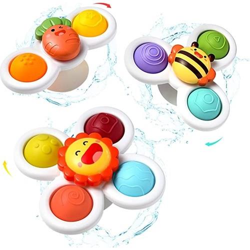 3 Adet Vantuz Iplik Oyuncakları Banyo Oyuncakları