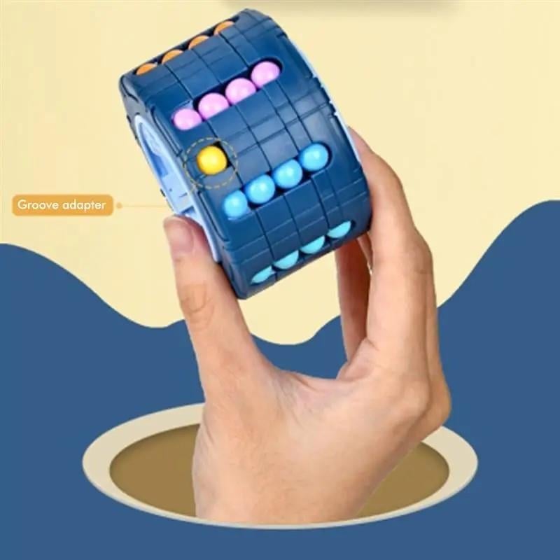 3D silindir küp oyuncak büyülü fasulye Gyro döndür slayt yap boz oyunlari stres rahatlatmak çocuk egitim Montessori bebek oyuncaklari 