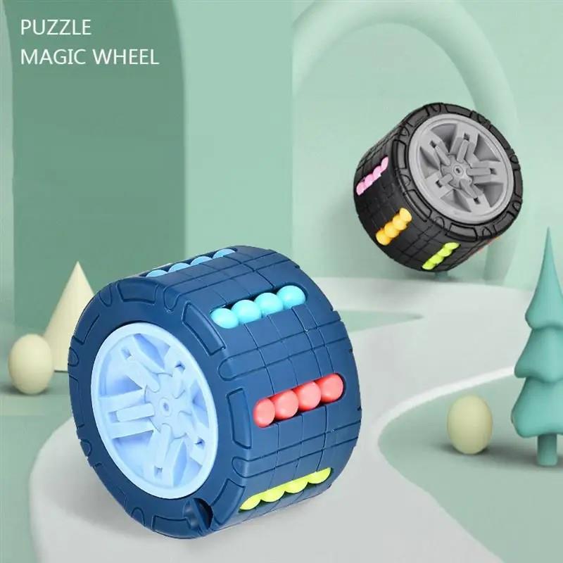 3D silindir küp oyuncak büyülü fasulye Gyro döndür slayt yap boz oyunlari stres rahatlatmak çocuk egitim Montessori bebek oyuncaklari 