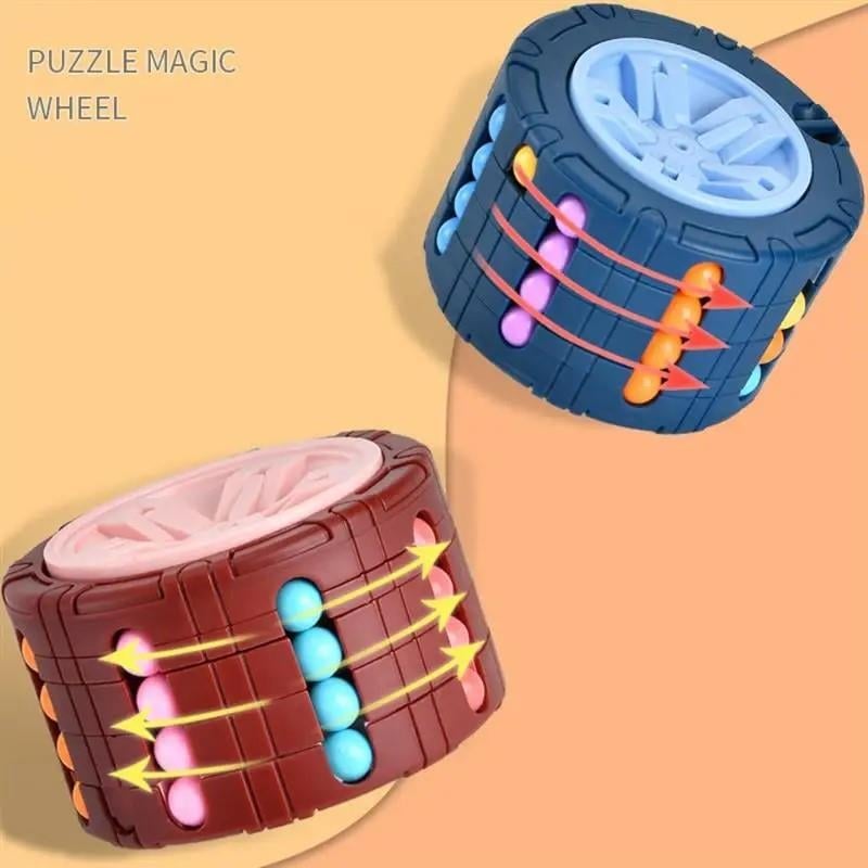 3D silindir küp oyuncak büyülü fasulye Gyro döndür slayt yap boz oyunlari stres rahatlatmak çocuk egitim Montessori bebek oyuncaklari 