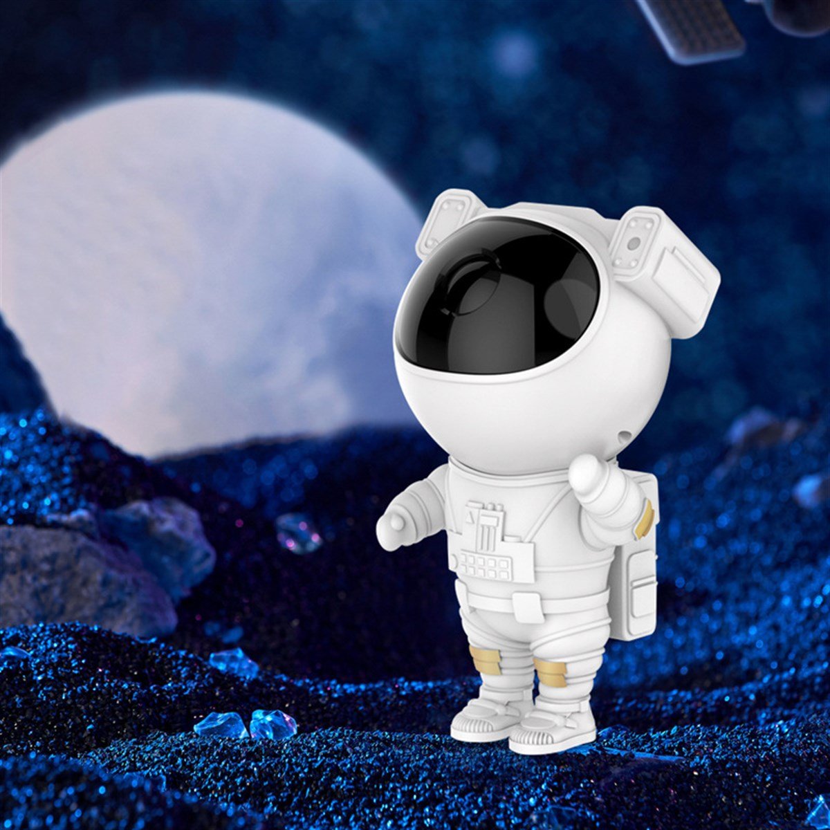 Astronot Yıldız Projeksiyon Lambası