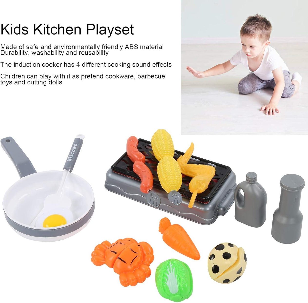 Buyfun Oyun Oyuncak Çocuk 54'li Mutfak Tencere Ve Tavalar