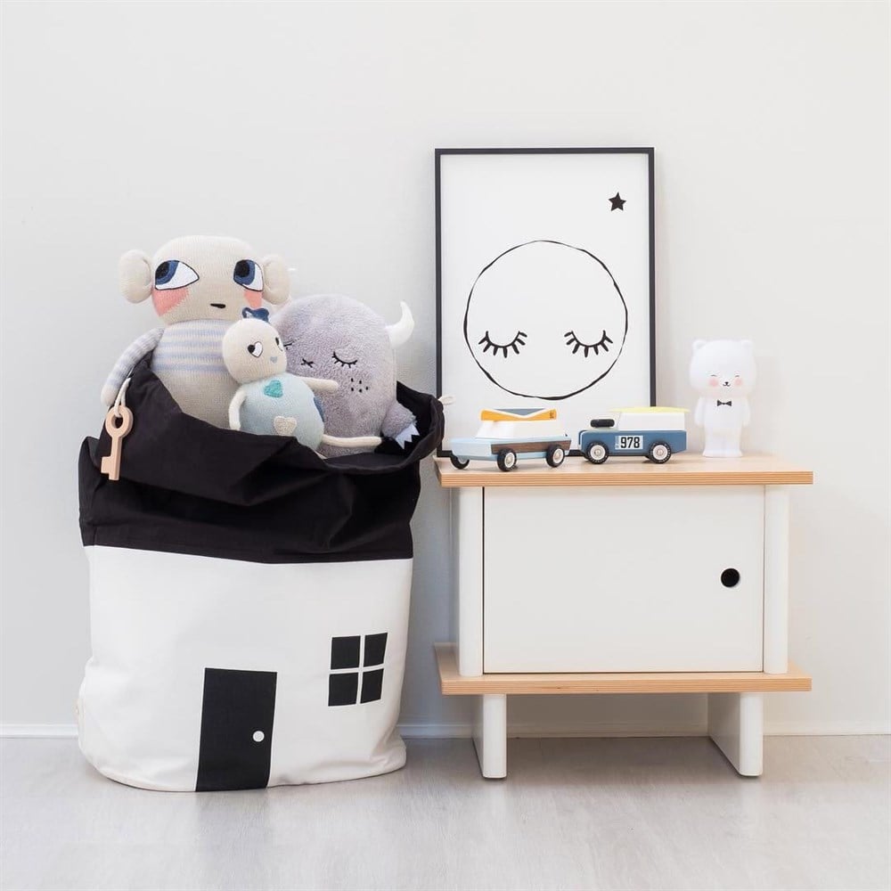 Ev Temalı Oyuncak Saklama Kutusu - 64 x 20 x 35cm