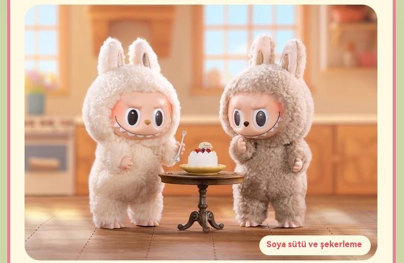 Labubu Blind Box Have A Seat ve Canavar Macaron Labubu Serisi Peluş Oyuncak Anahtarlık