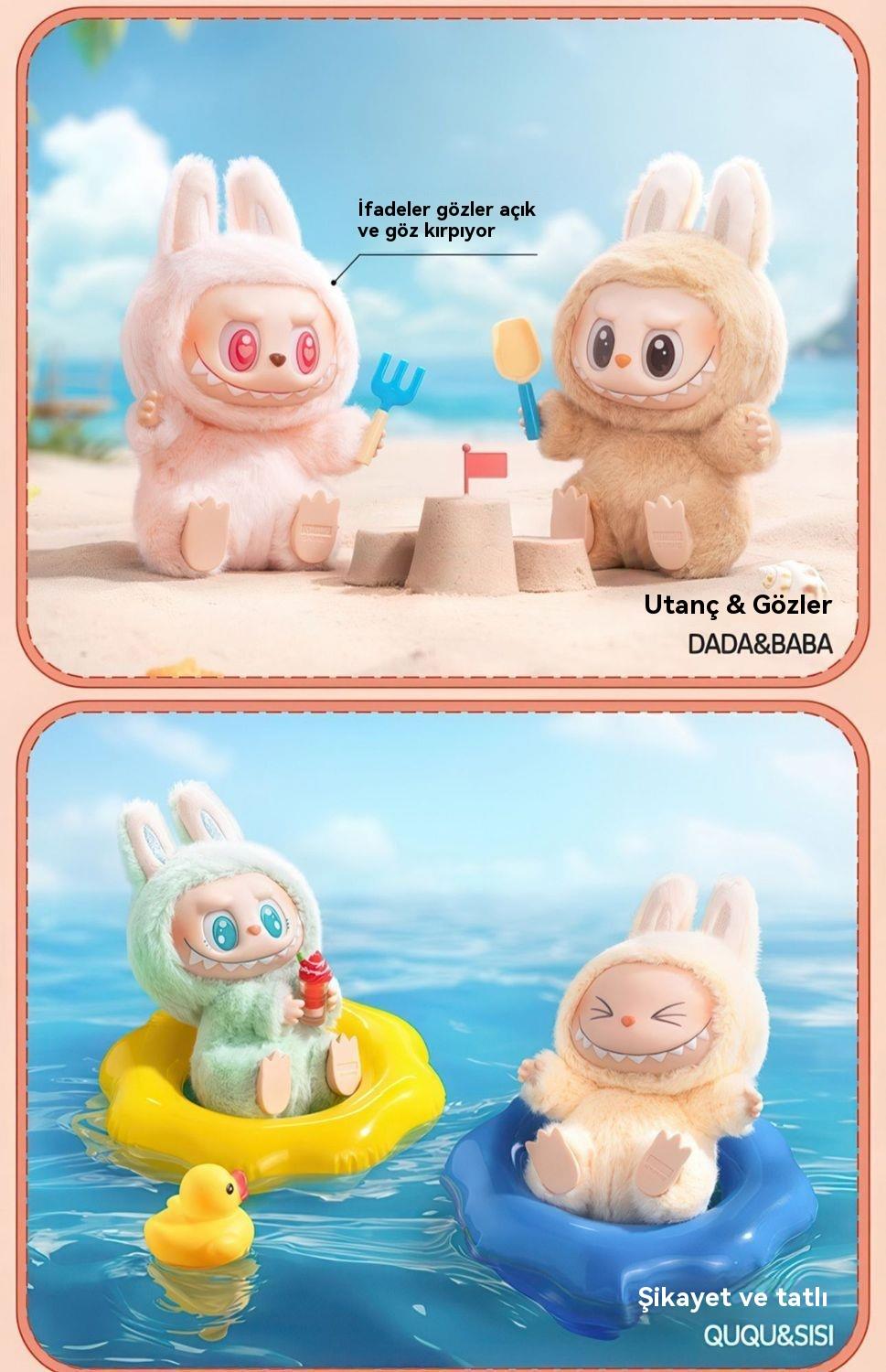 Labubu Blind Box Have A Seat ve Canavar Macaron Labubu Serisi Peluş Oyuncak Anahtarlık