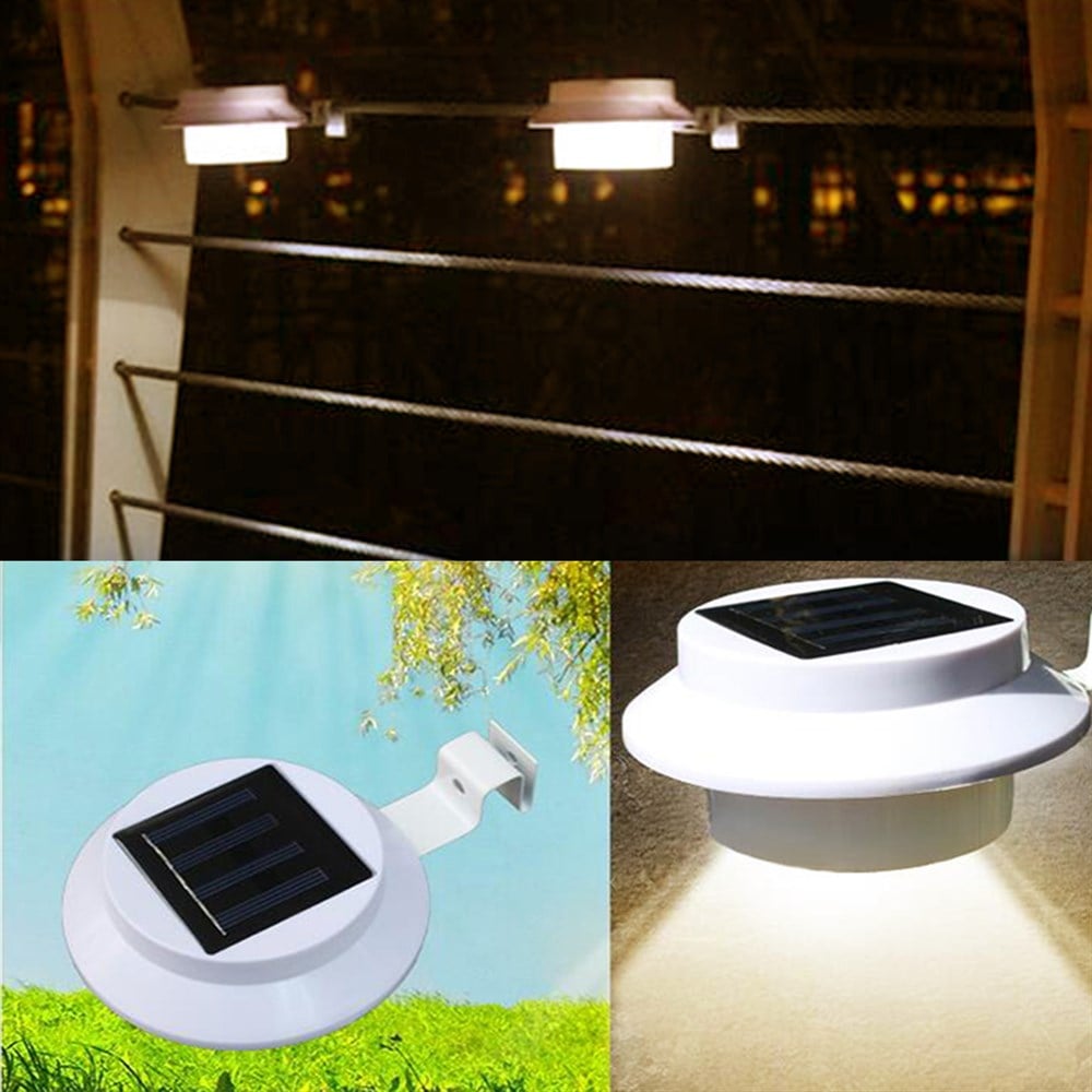 LED Güneş Enerjili Dış Mekan Aydınlatması - Sıcak Beyaz Işık