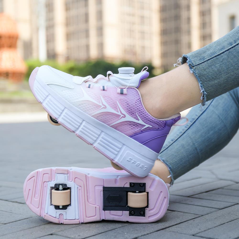 Retro Paten Sneaker'lar - Çok Yönlü, Dış Mekan & Sokak Giyimi için Çıkarılabilir Tekerlekler, Rahat, Her Mevsim