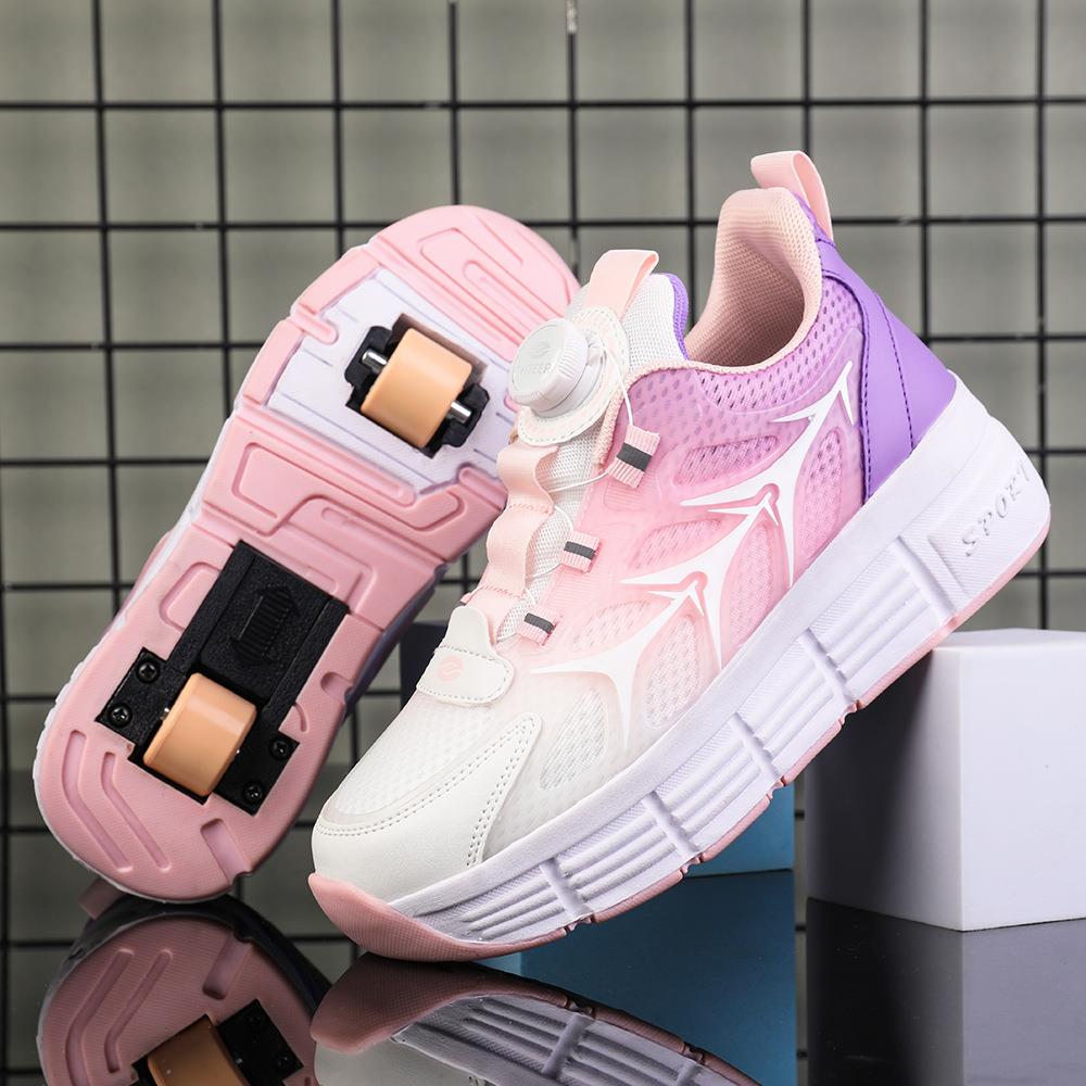 Retro Paten Sneaker'lar - Çok Yönlü, Dış Mekan & Sokak Giyimi için Çıkarılabilir Tekerlekler, Rahat, Her Mevsim