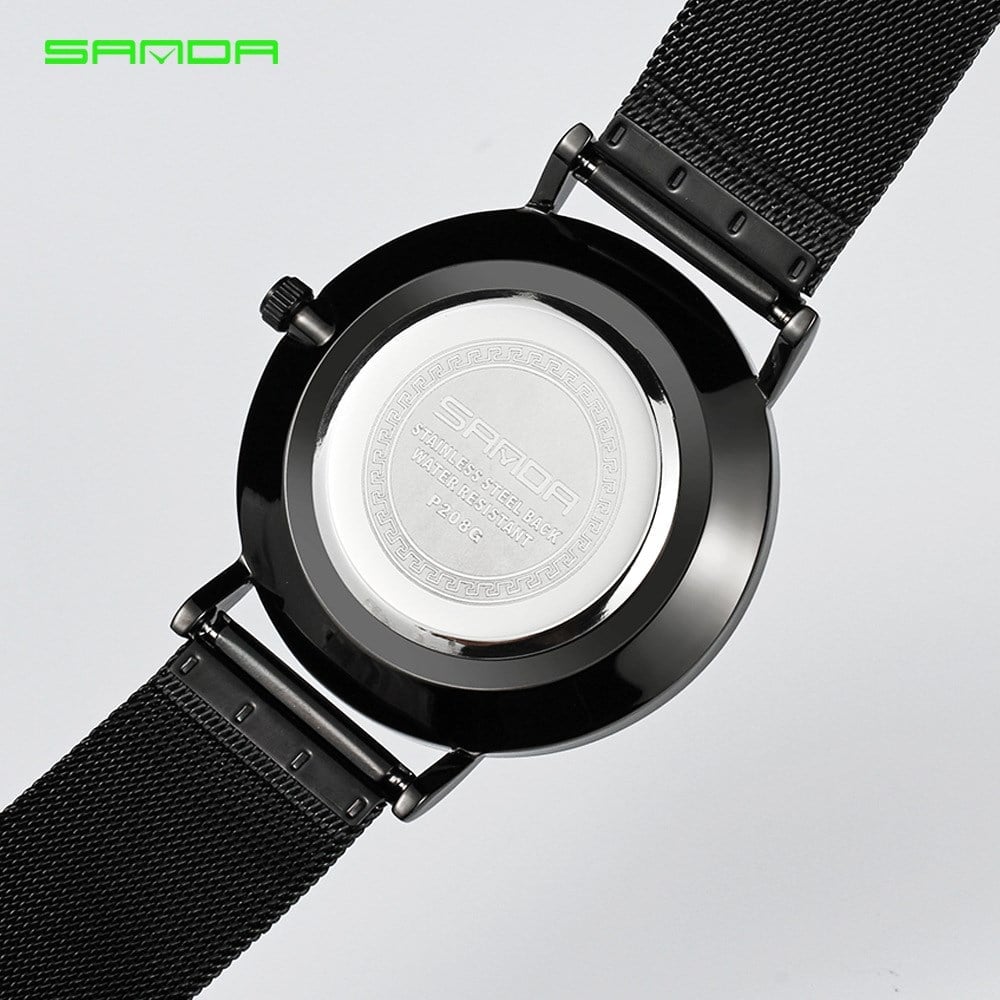samoa 208 Ultra İnce Çelik Kayış Su Geçirmez Analog  Kol Saati 