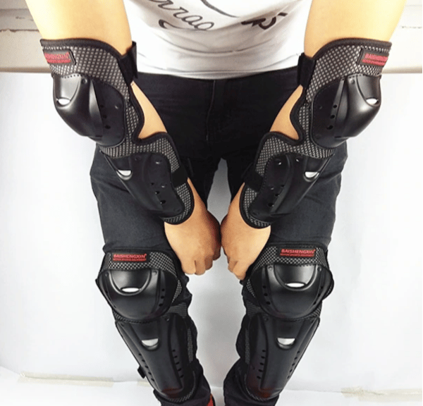 Shenzhen Xin Xin 4 Adet/sn Motosiklet Diz Ve Dirsek Koruyucu Pedler Motokros Pateni Diz Koruyucuları