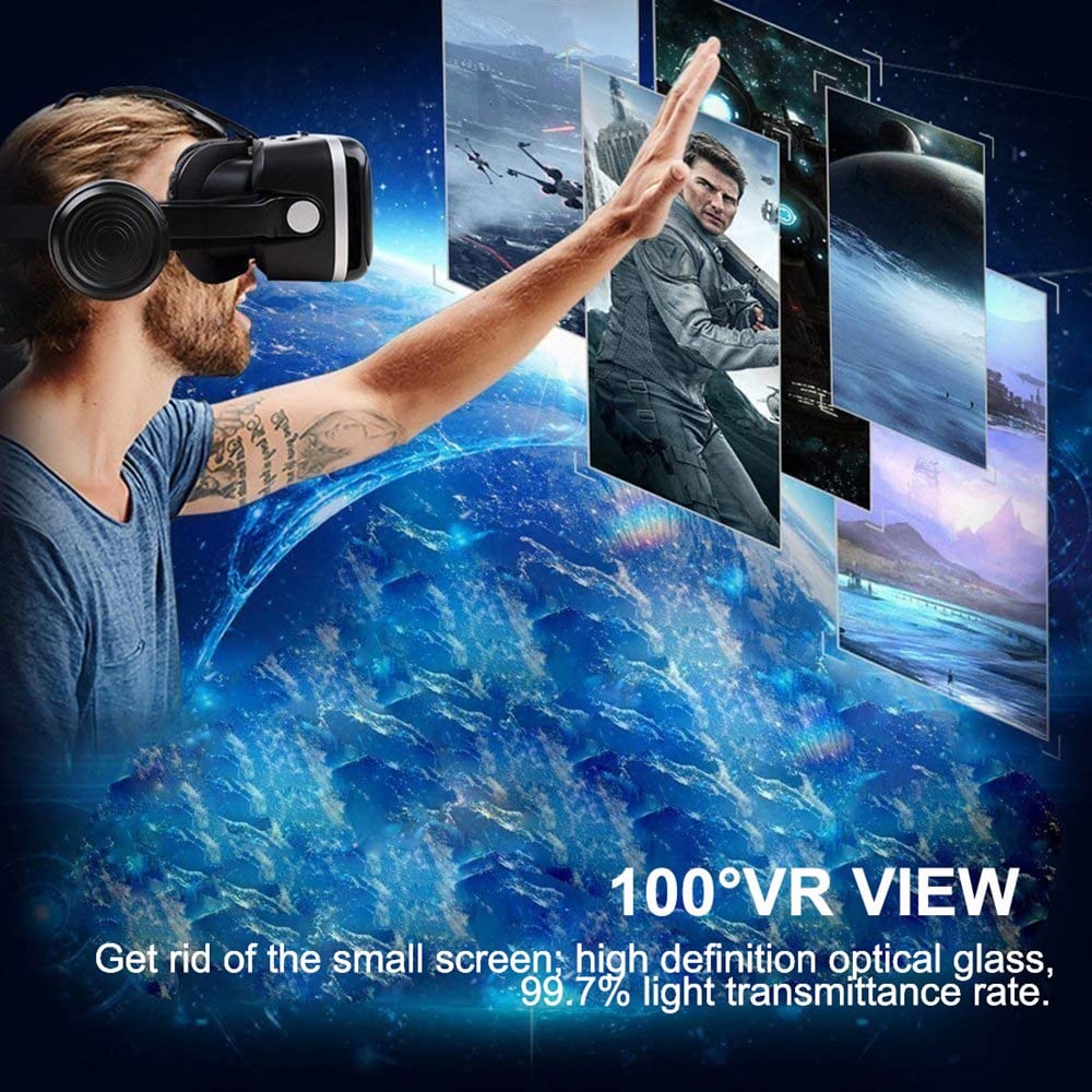 SHINECON VR 3D Kulaklıklı Sanal Gerçeklik Gözlüğü