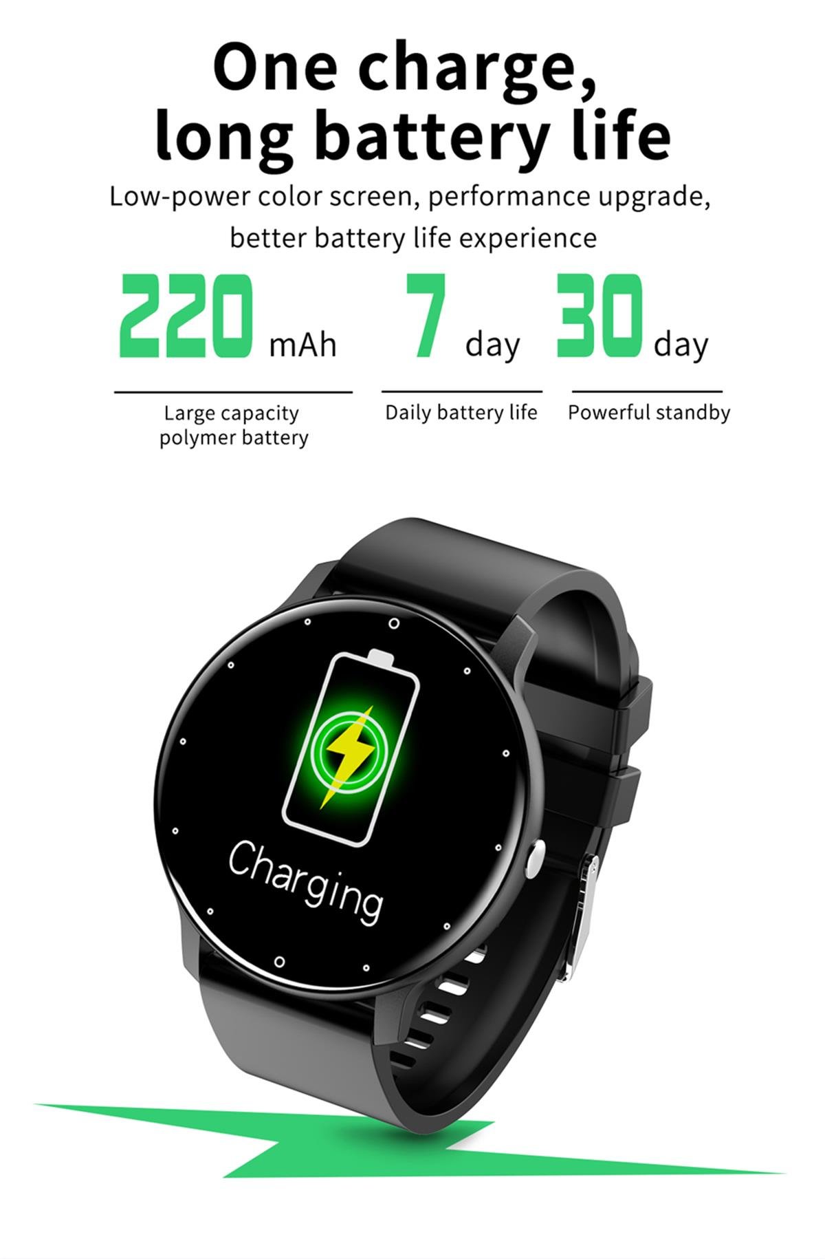 Tcherchi Dokunmatik Spor IP67 Su Geçirmez Bluetooth Android İos Akıllı Saat