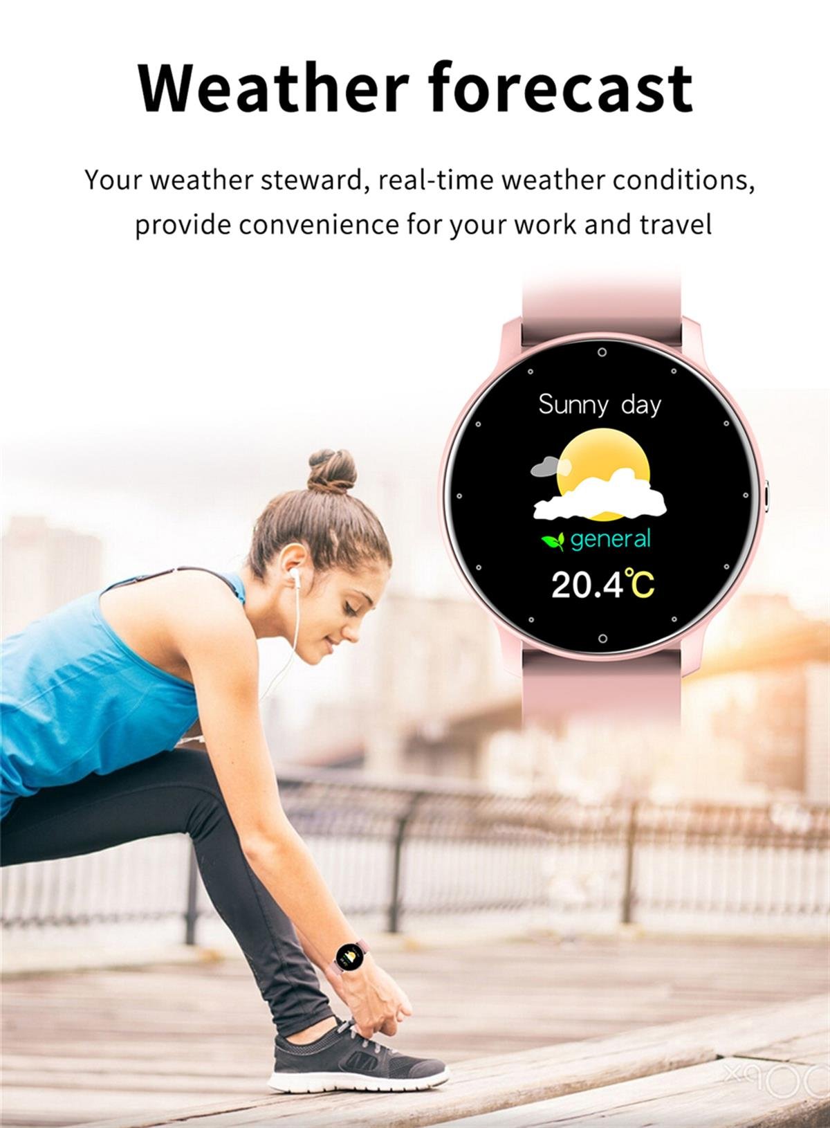 Tcherchi Dokunmatik Spor IP67 Su Geçirmez Bluetooth Android İos Akıllı Saat