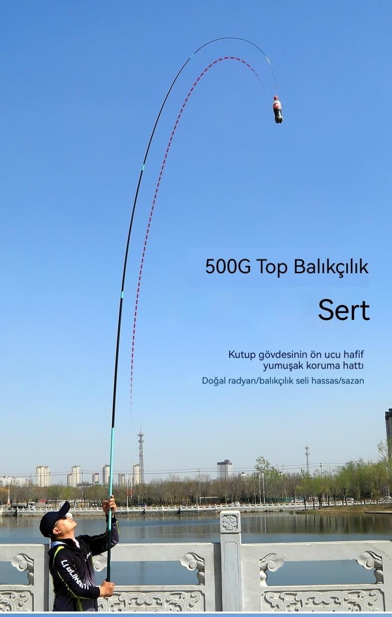 Tcherchi Karbon Olta Kamışı 8H19 Road Fishing Ayarlanabilir, Ultra Hafif ve Sert Uzun Balık Oltası