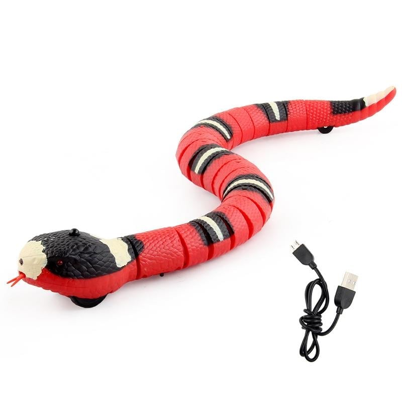 Tcherchi Kediler İçin Usb Şarj Edilebilir Yılan Oyuncağı