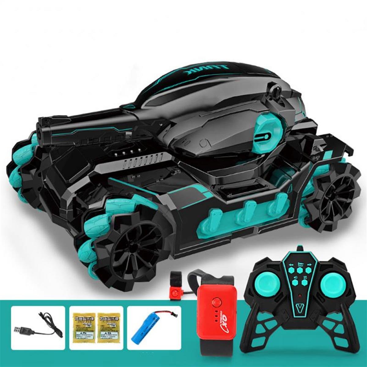 Tcherchi Su Püskürtmeli Uzaktan Kumandalı Rc Elektrikli Tank
