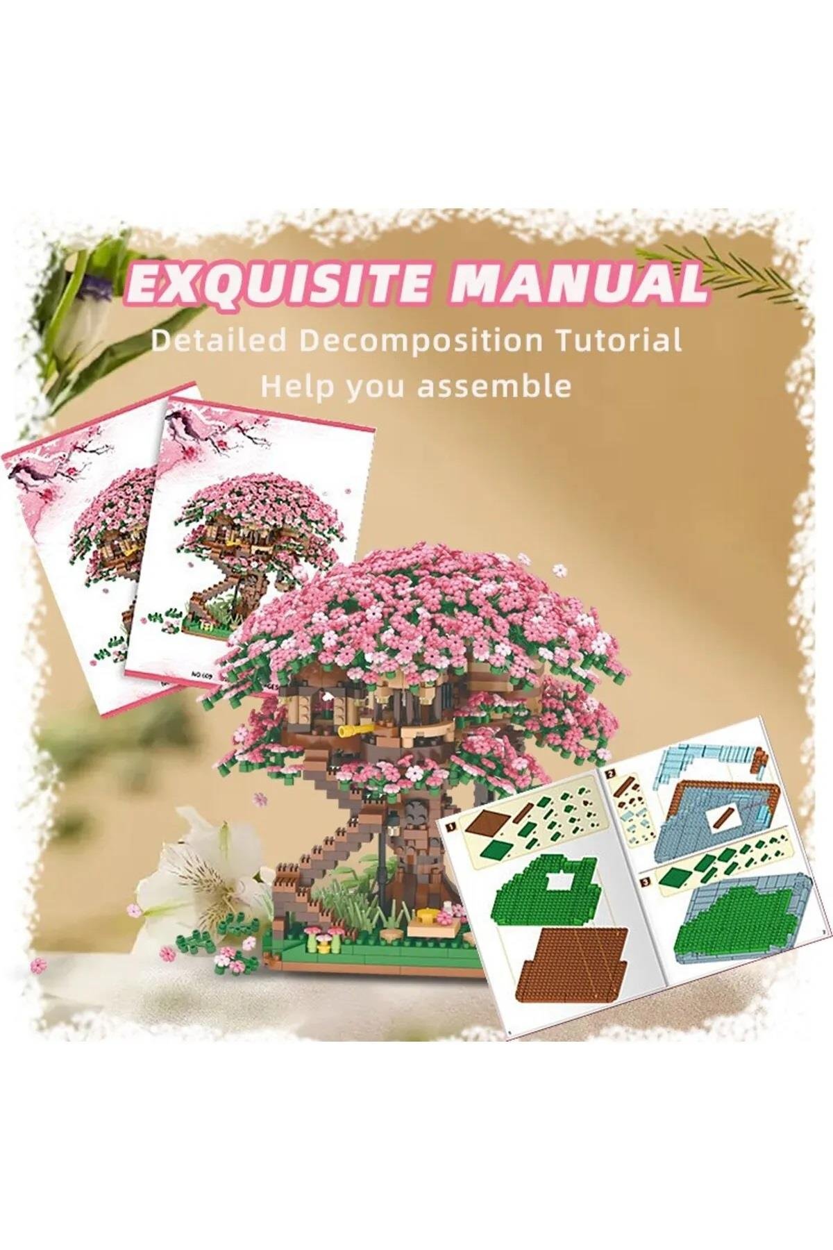 Tcherchi Yetişkinler İçin Sakura Ağacı Seti, Ev Dekoru Kendin Yap Projeleri, Yaratıcı Rahatlatıcı Aktivite, Benzersiz Fikir, Botanik Koleksiyonu