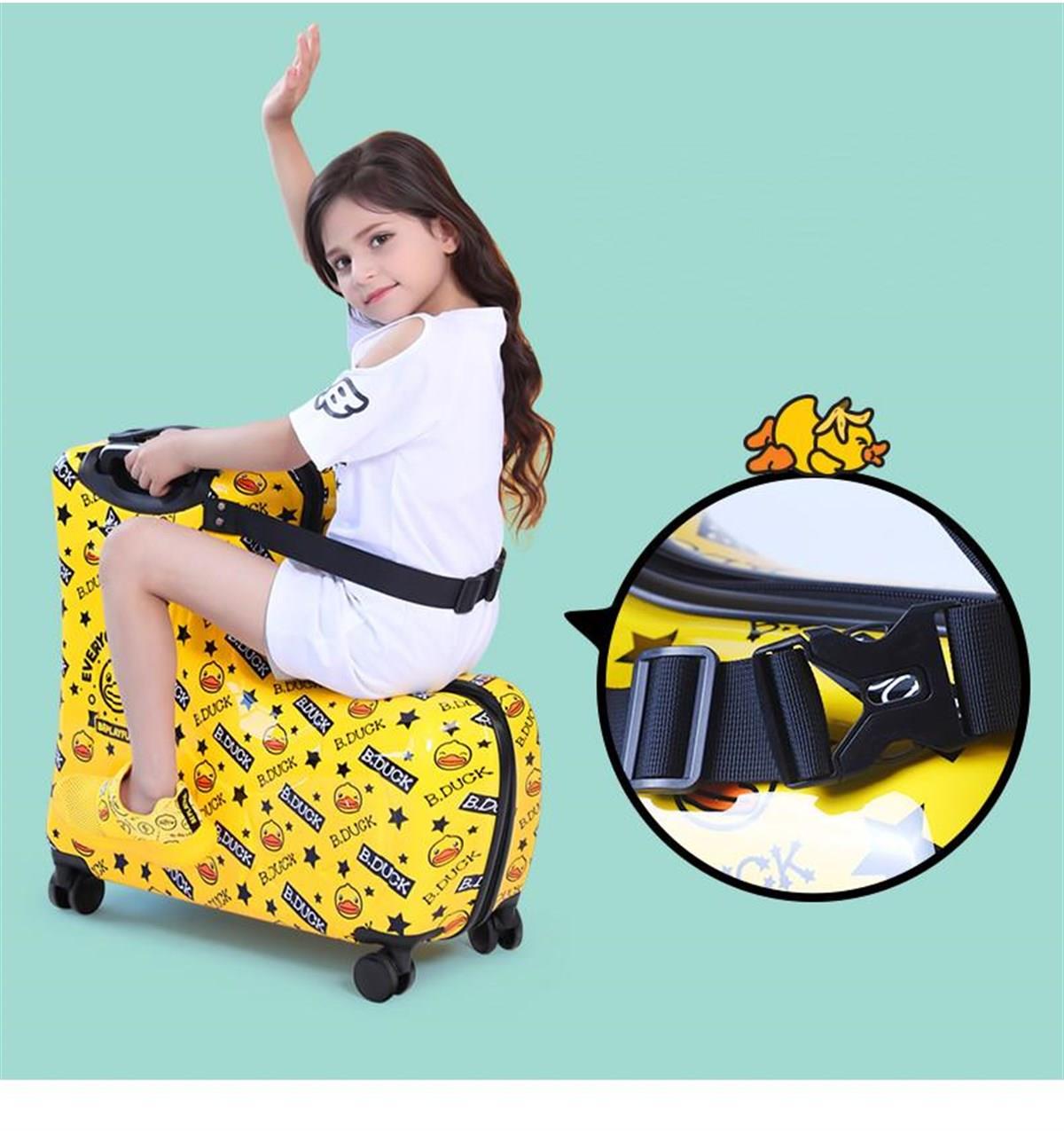 Tcherci  Binilebilir Sarı Ördek Çocuk Bavulu
