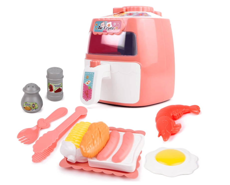 Yeni Çocuk Oyun Evi Oyuncak Mini Airfryer Hava Fritöz