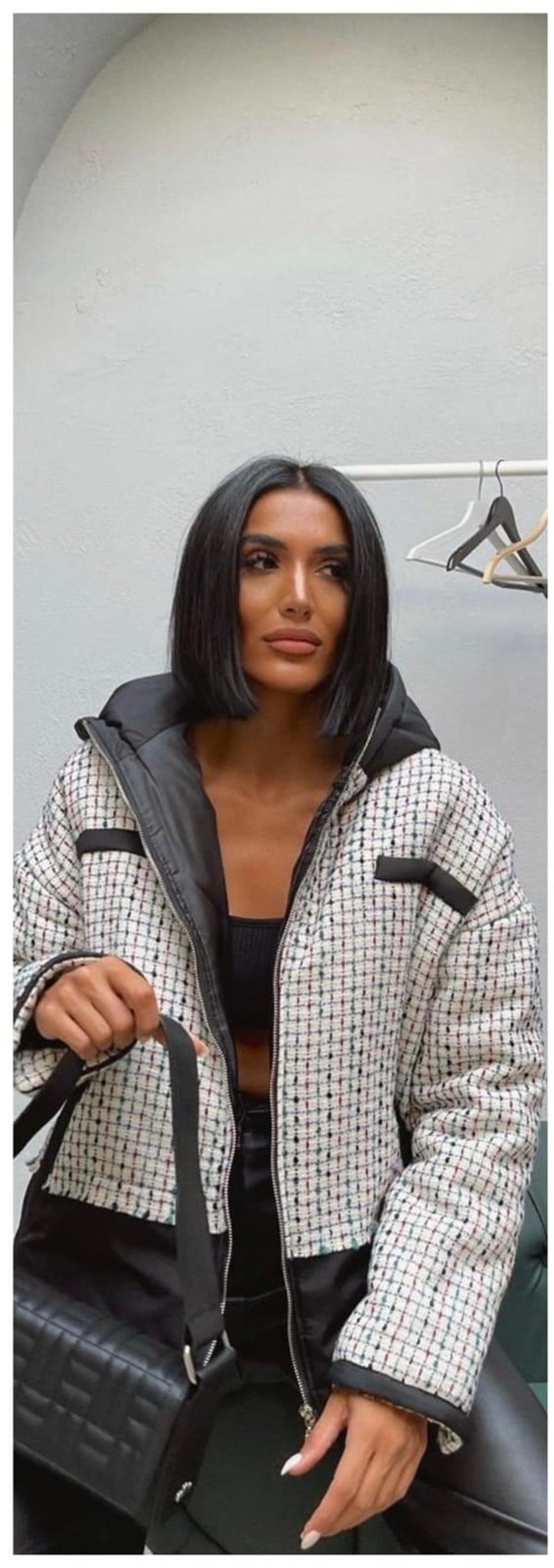 Chanel Kumaş Şişme Mont