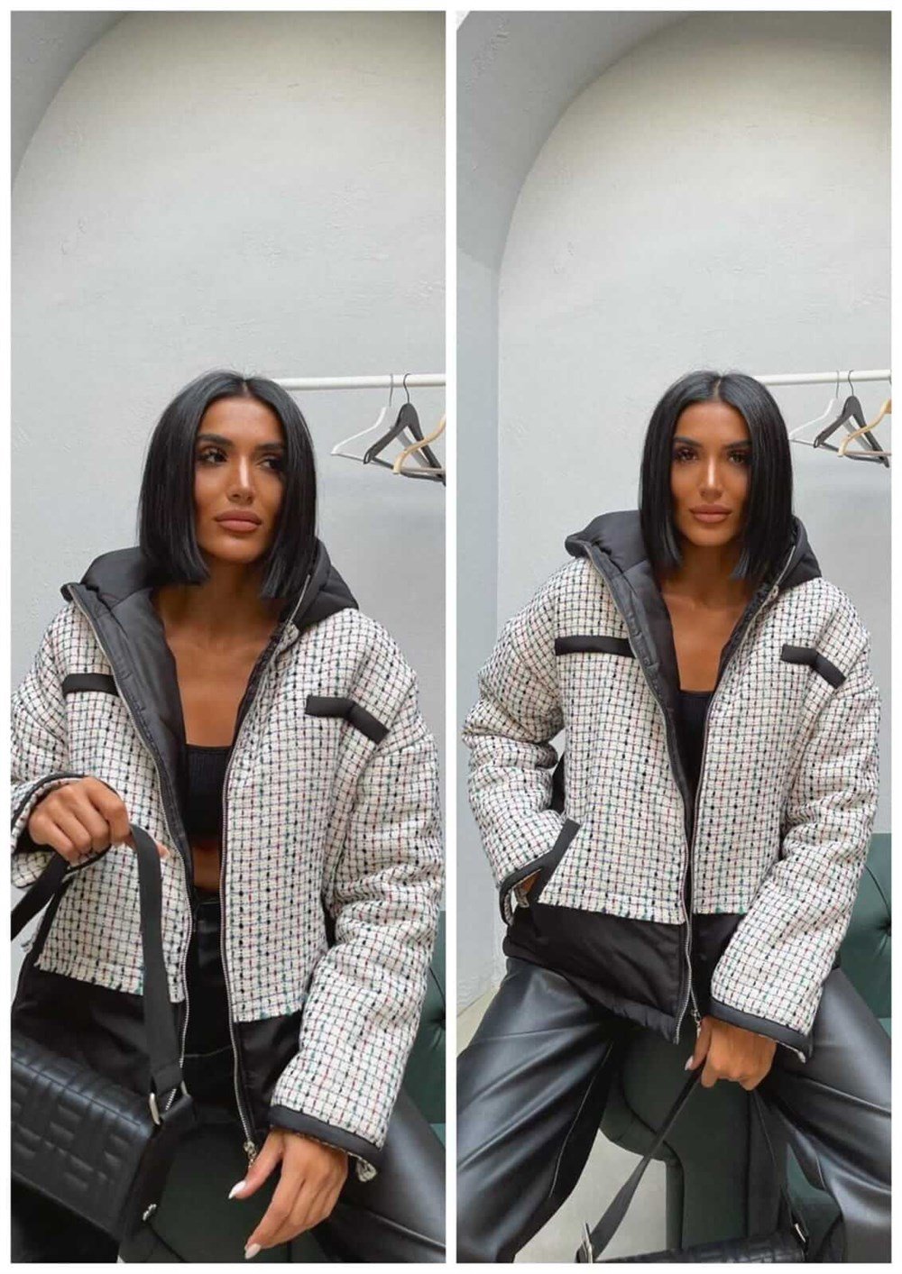 Chanel Kumaş Şişme Mont