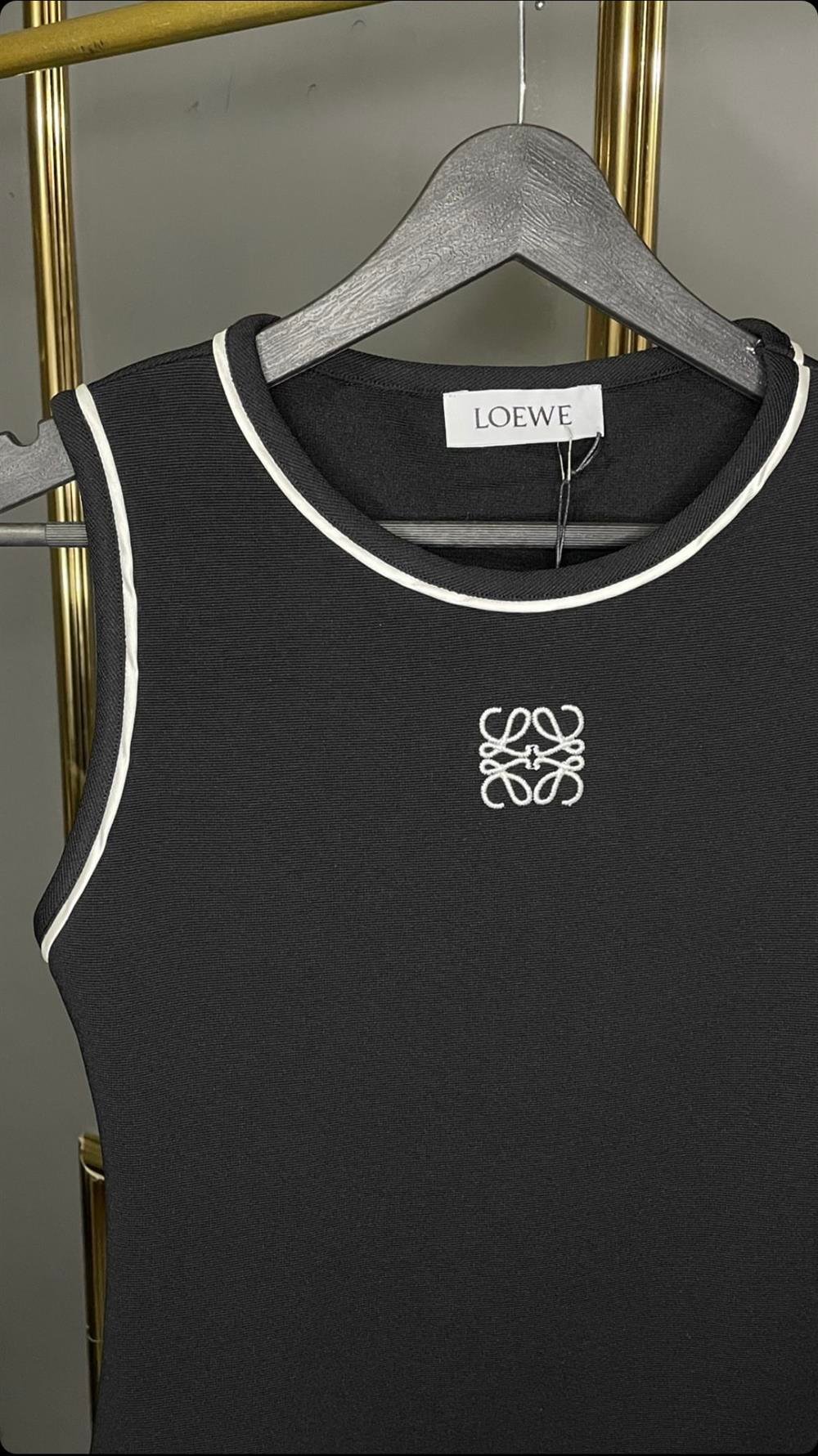 LOEWE ANAGRAM SİYAH TANK TOP